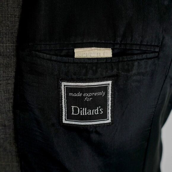 Jos A Bank Brown Tweed‎ Wool Bamboo Birdseye 42R Sport Coat 2 Button - Picture 10 of 14